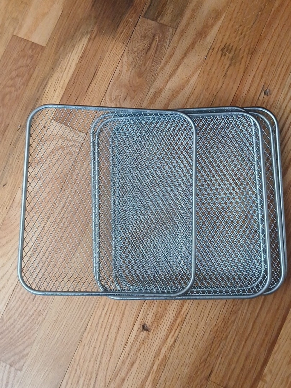 5 Pcs Stackable Air Fryer Rack,  Square Stainless Steel